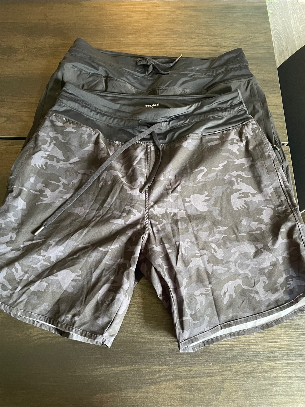 Two Pair of G Gradual 7” Bermuda Shorts with Drawstring Waist